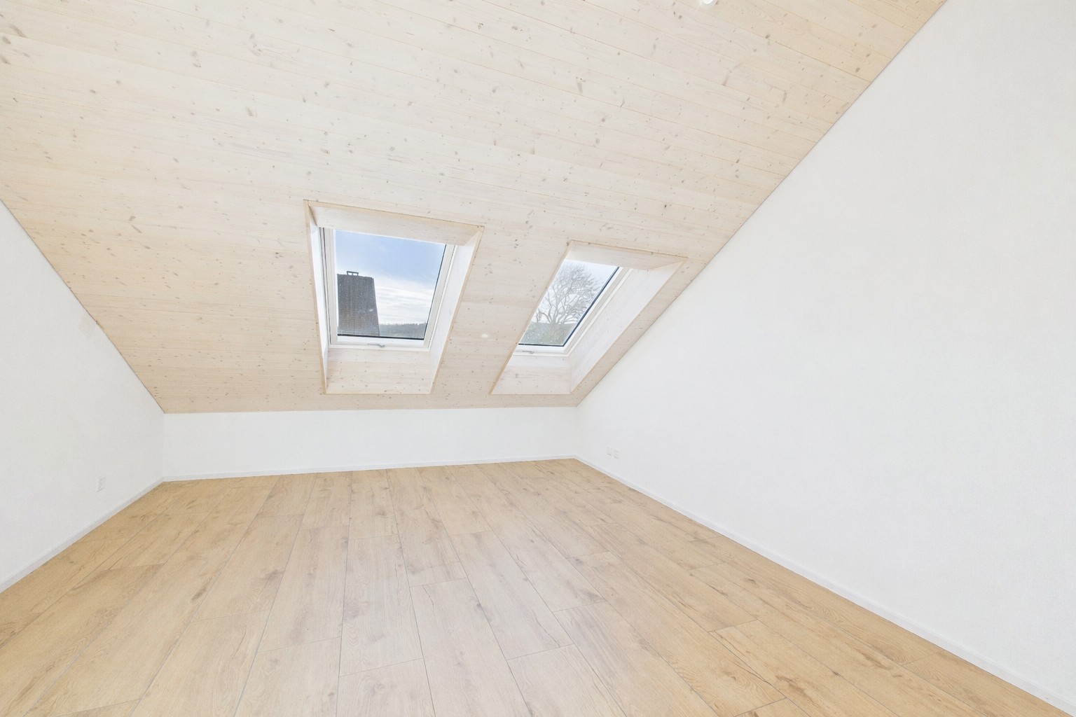 Chambre sous toiture