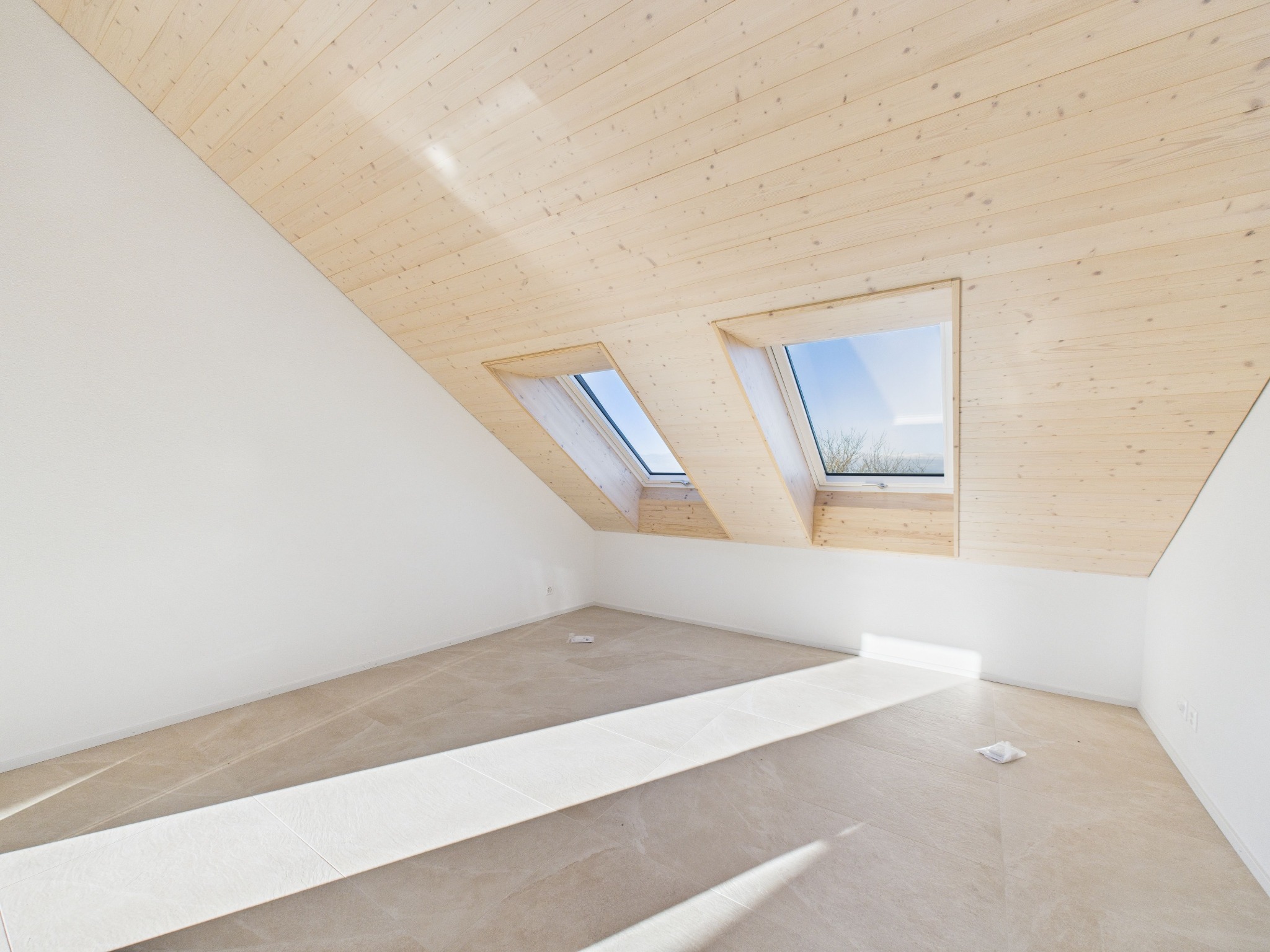 Chambre sous toiture